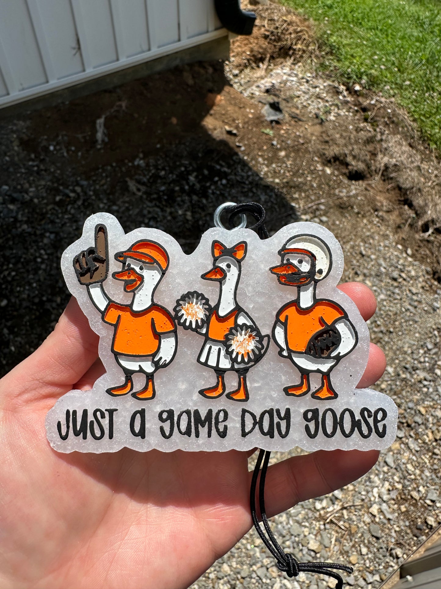 Just a Game Day Goose Car Freshie