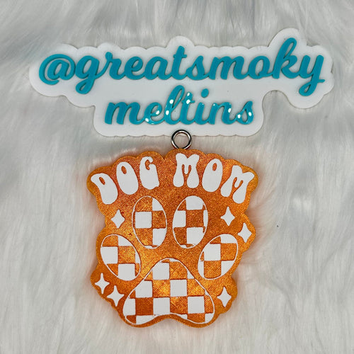 Checkered Dog Mom Car Freshie image 0