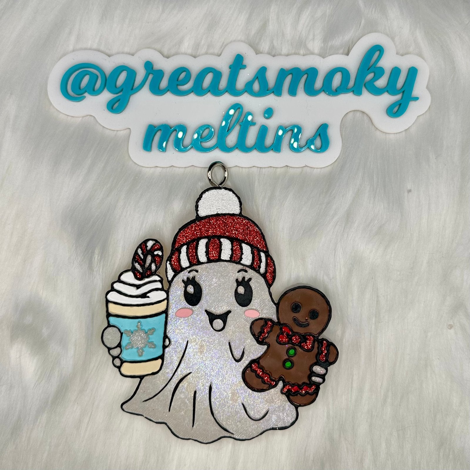 Christmas Ghost Car Freshie image 0