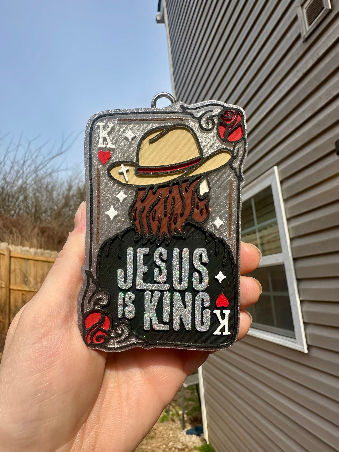 Jesus is King Car Freshie