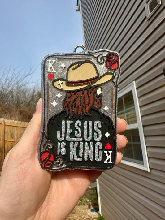 Jesus is King Car Freshie