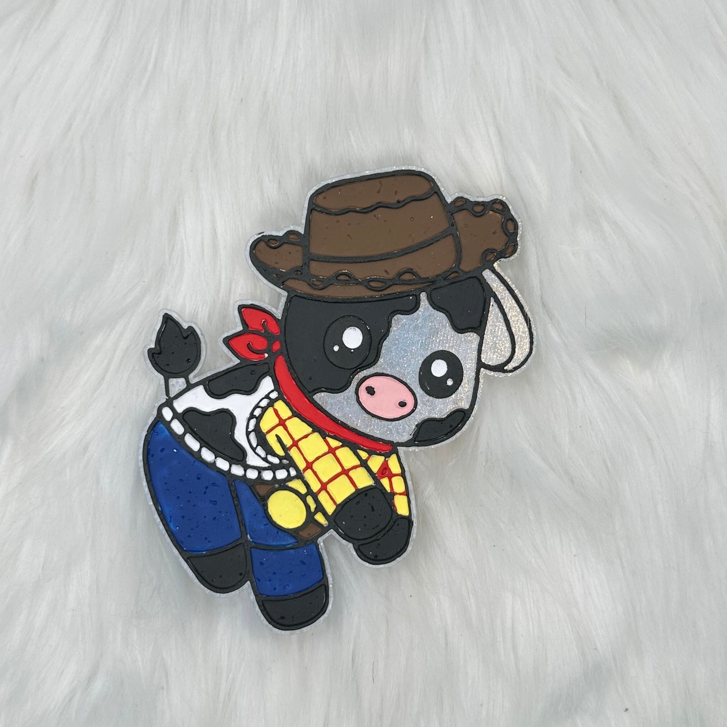 Cowboy Cow Car Freshie