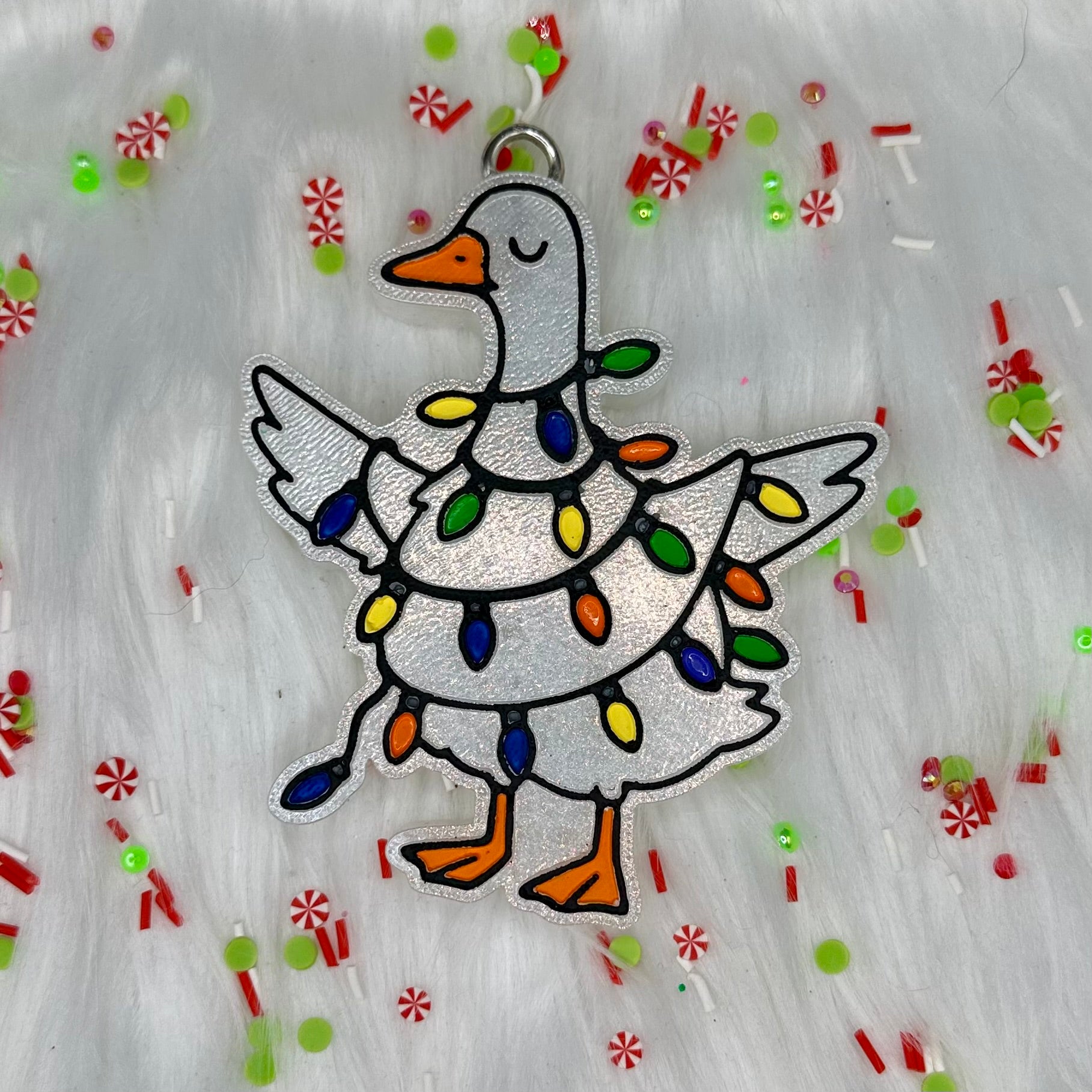 Christmas Goose Car Freshie