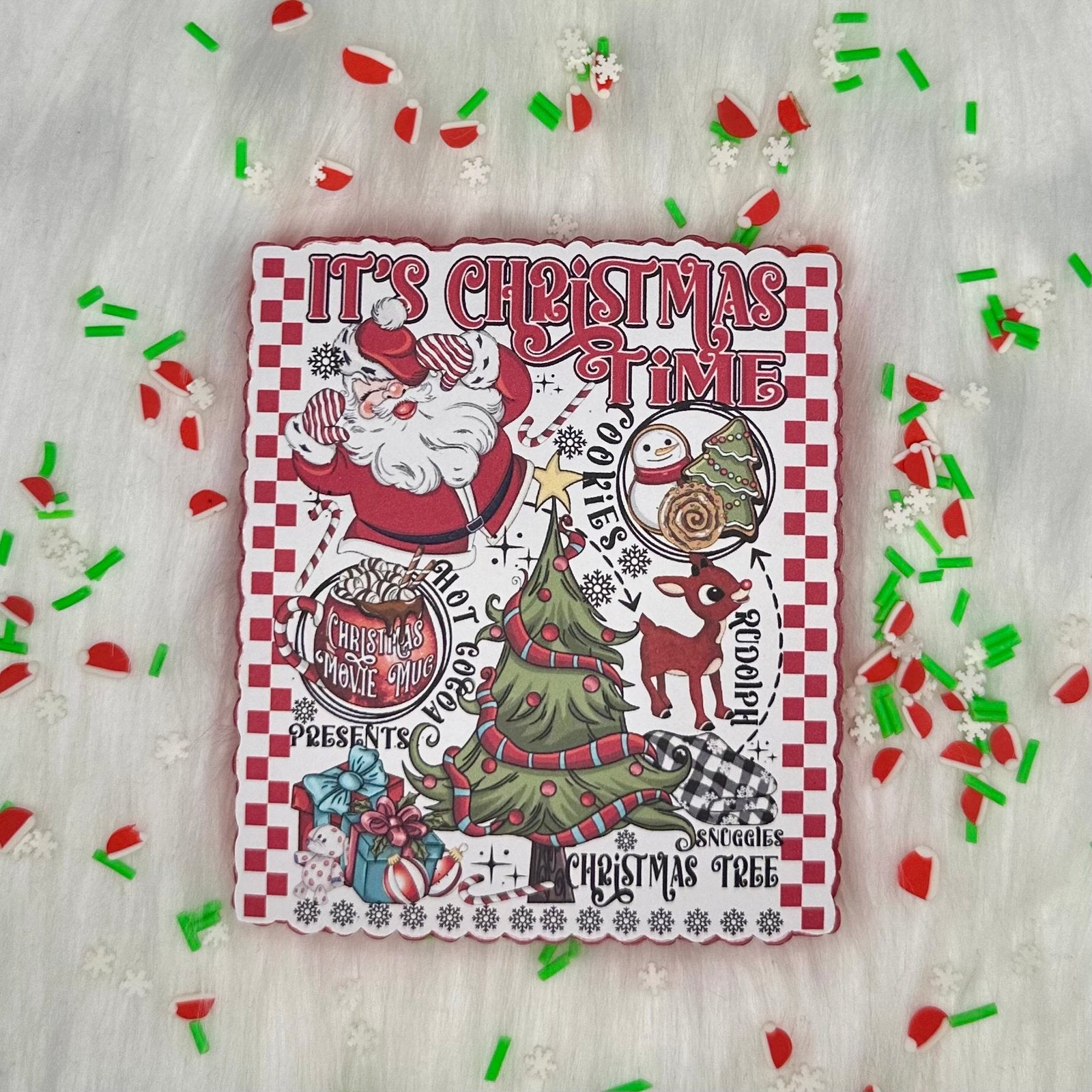 Christmas Time Cardstock Car Freshie image 0