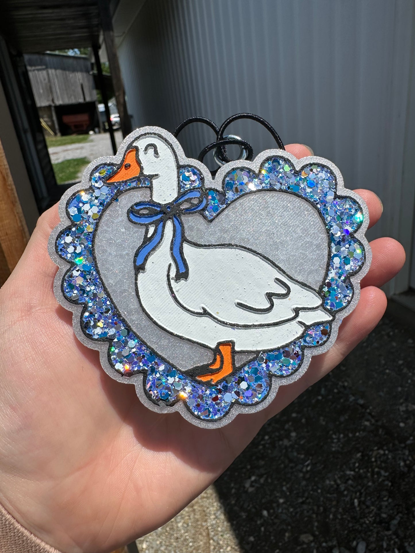 Heart Goose Frame Car Freshie