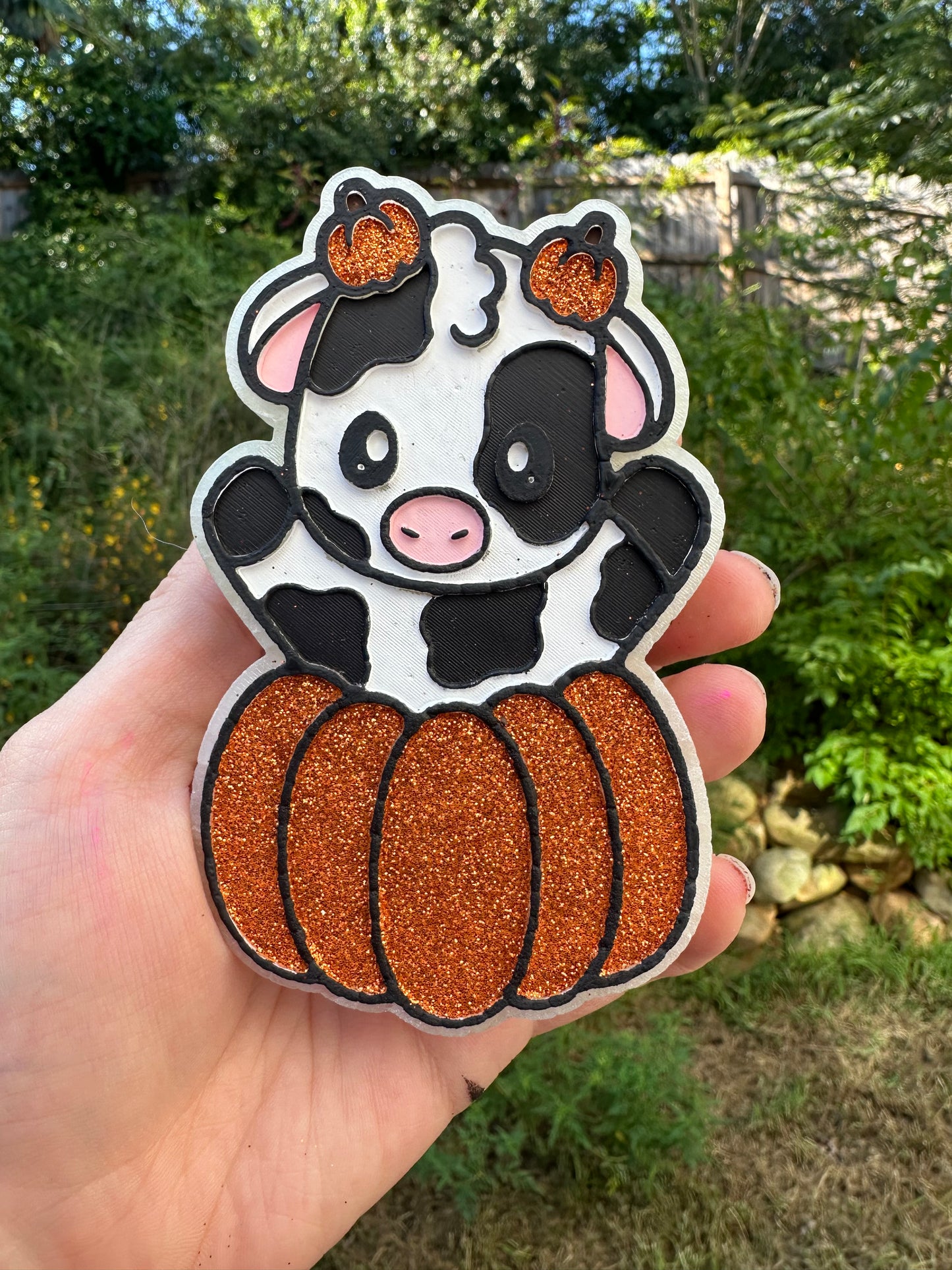 Pumpkin Cow Car Freshie