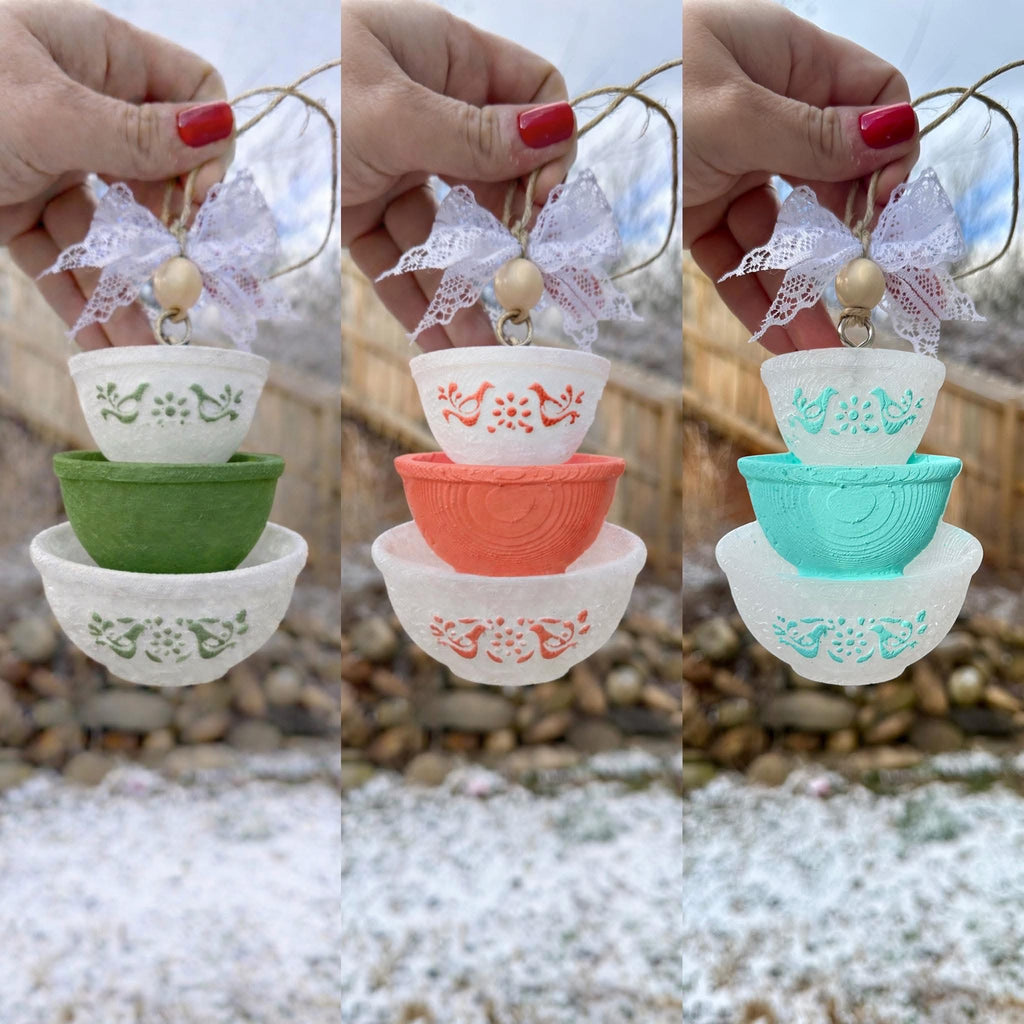 Vintage Bowls Car Freshie