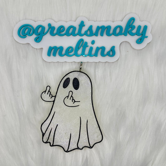 Middle Finger Ghost Car Freshie