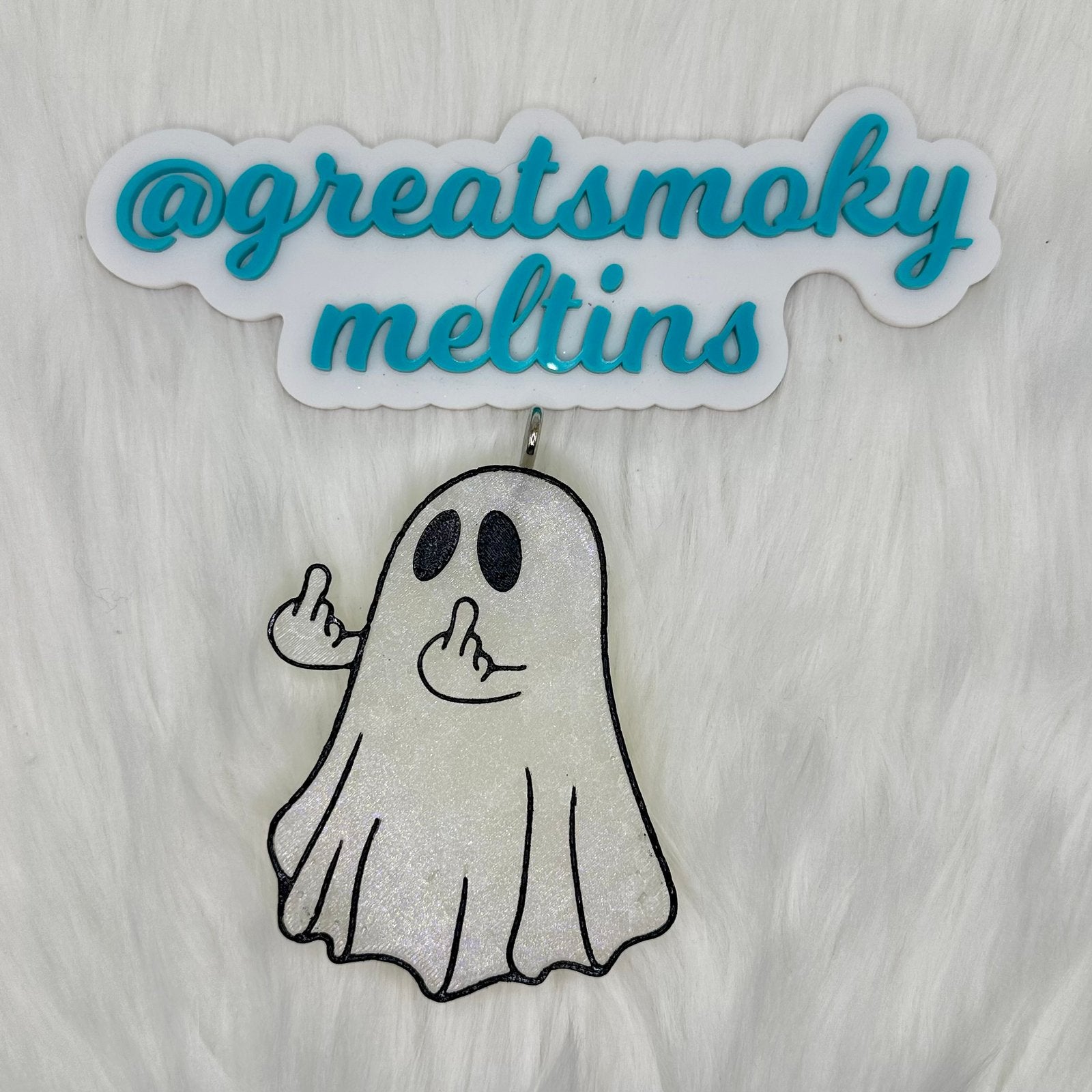 Middle Finger Ghost Car Freshie image 0