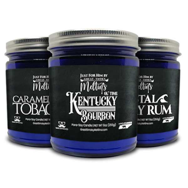 9oz Just For Him Blue Jar Candle image 0