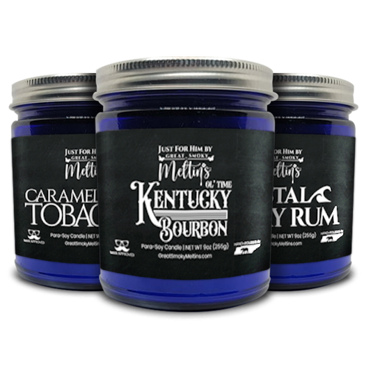 9oz Just For Him Blue Jar Candle image 0