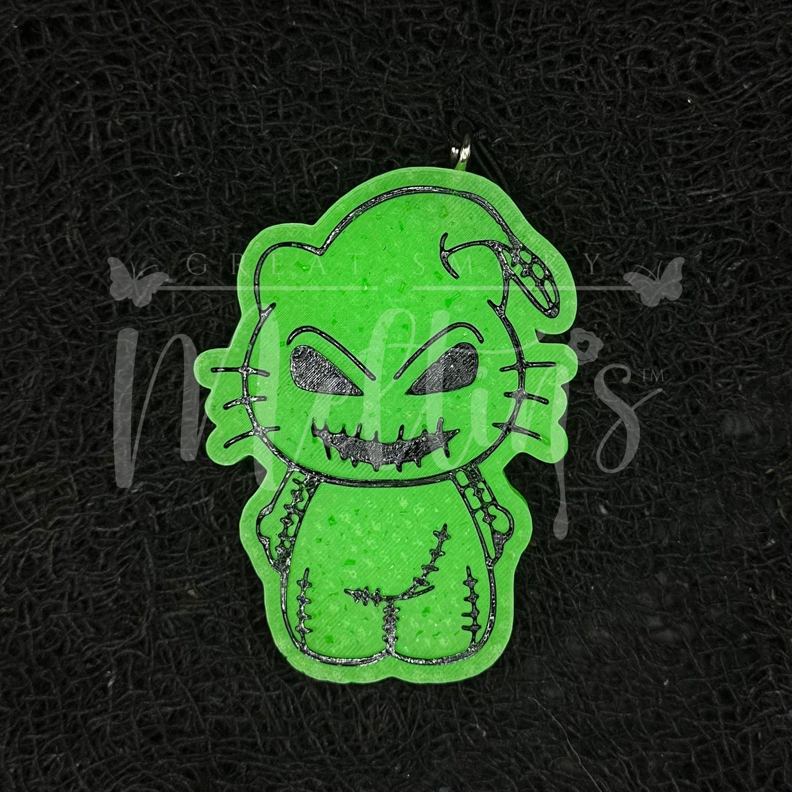 Nightmare Kitty Car Freshie - Kitty GreenM image