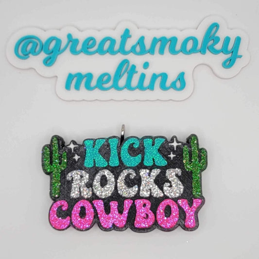 Kick Rocks Cowboy Car Freshie image 0