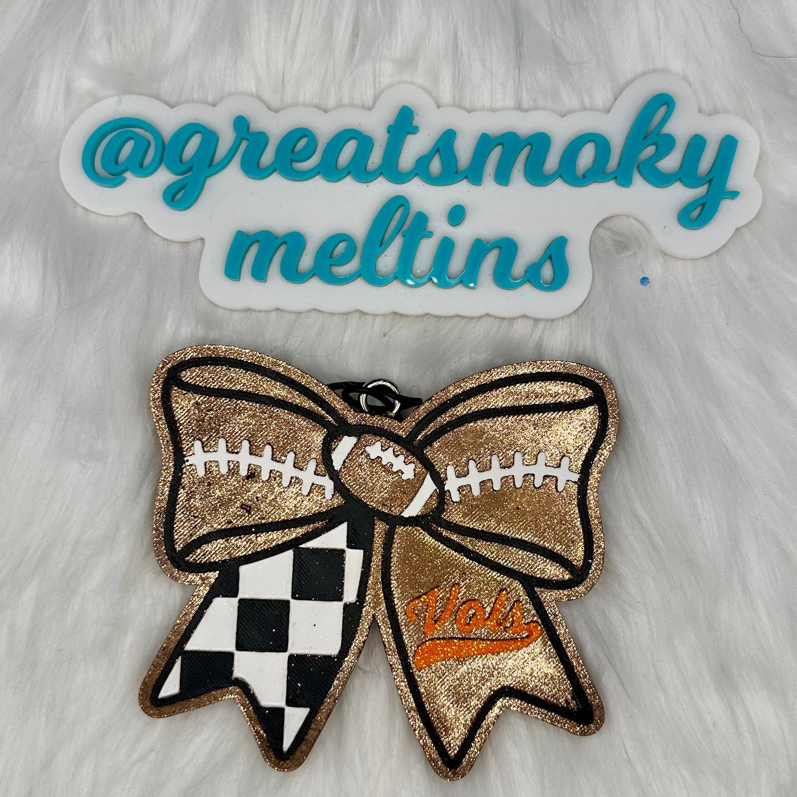 TN Football Bow Car Freshie image 0