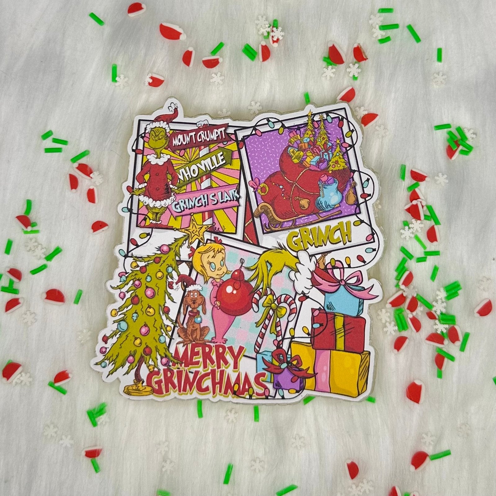 Christmas Mean One Cardstock Car Freshie image 0