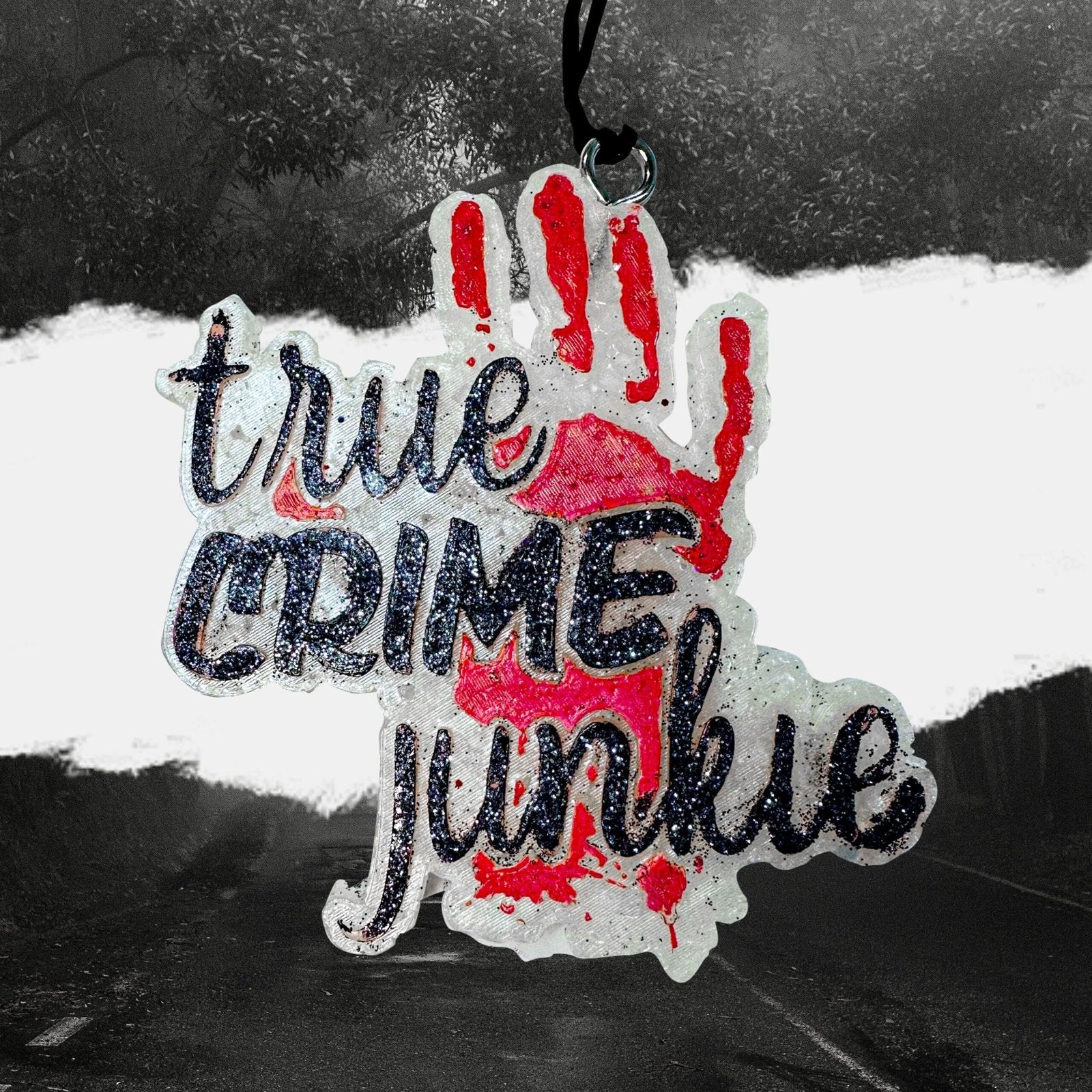 True Crime Junkie Car Freshener image 0