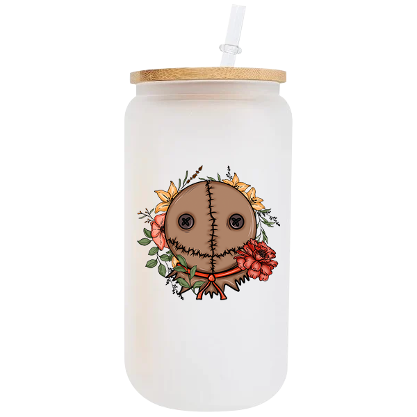 Floral Sam 16oz Glass Tumbler image 0